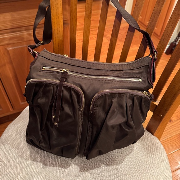 MZ Wallace Brown Bag with Gold Zipper - Picture 9 of 9